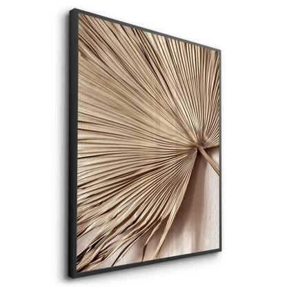Champagne Tropical Leaf - Fine Art
