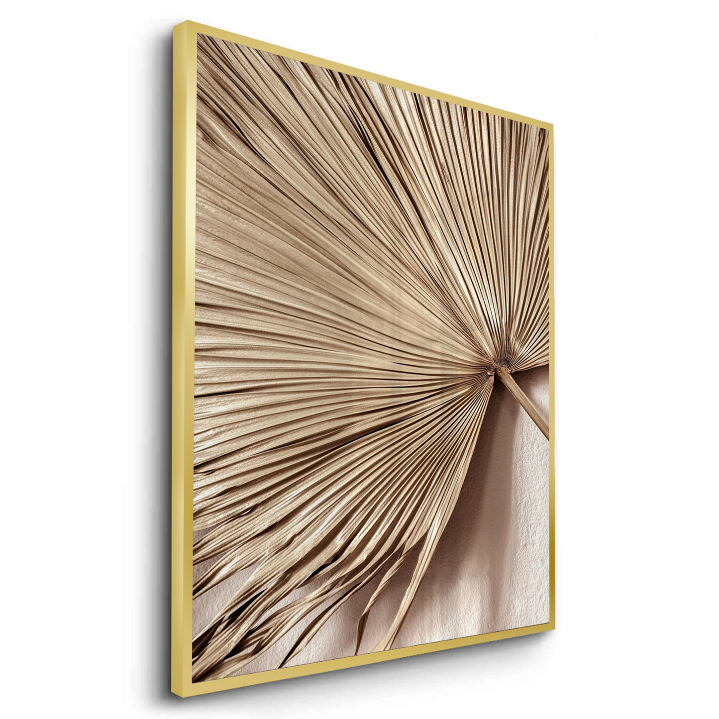 2Champagne Tropical Leaf - Fine Art