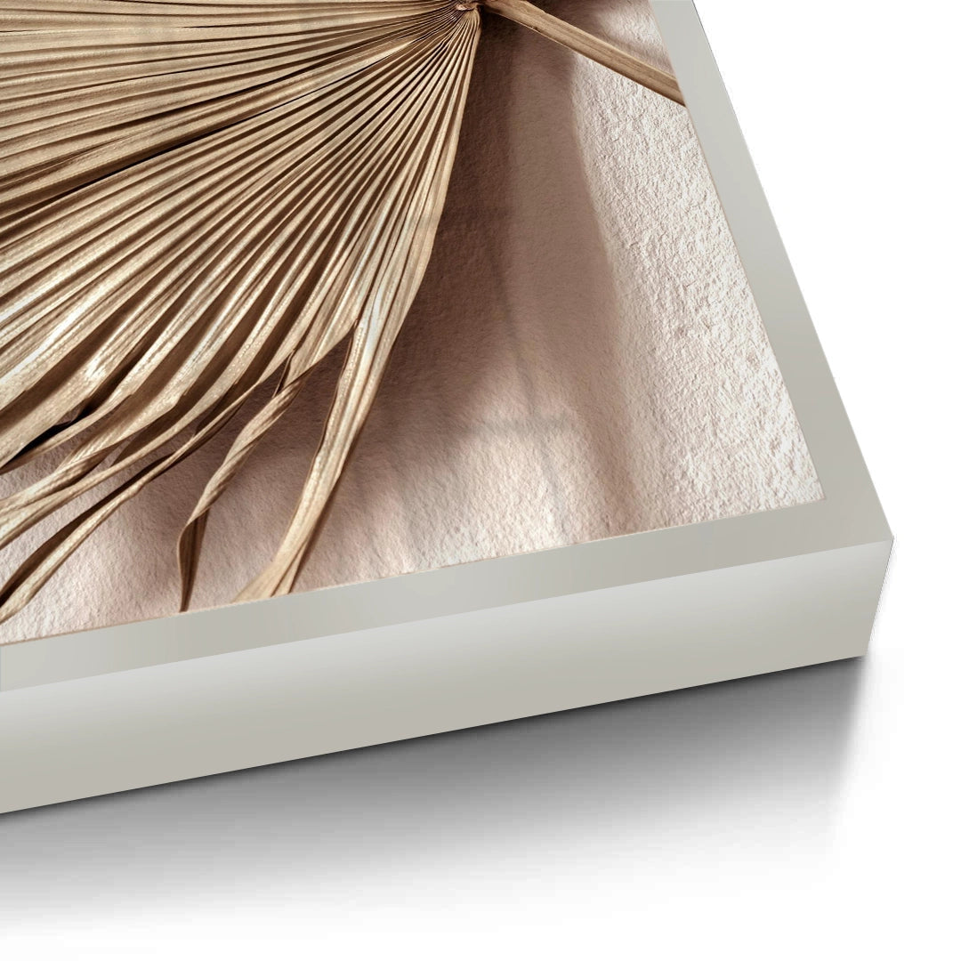 2Champagne Tropical Leaf - Fine Art