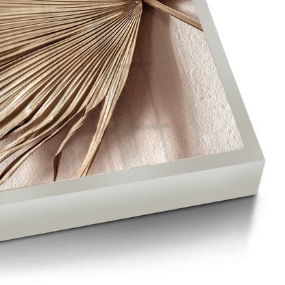 Champagne Tropical Leaf - Fine Art