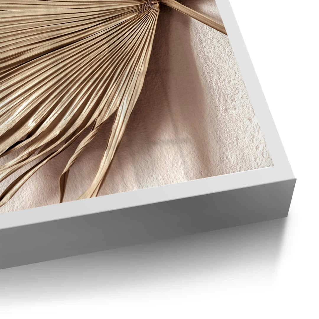 2Champagne Tropical Leaf - Fine Art