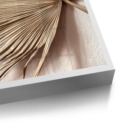 Champagne Tropical Leaf - Fine Art