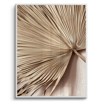 Champagne Tropical Leaf - Fine Art