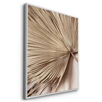 Champagne Tropical Leaf - Fine Art