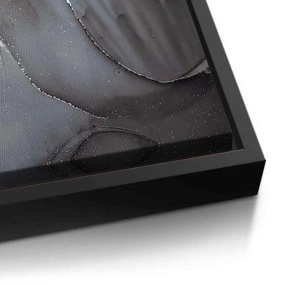 Charcoal Fluid Set of 2 - Canvas