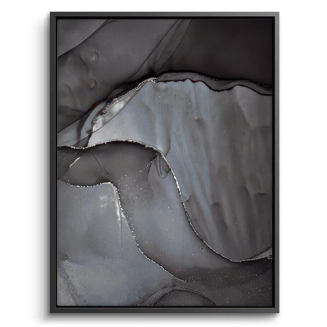 Charcoal Fluid Set of 2 - Canvas - Jasmineart.ae