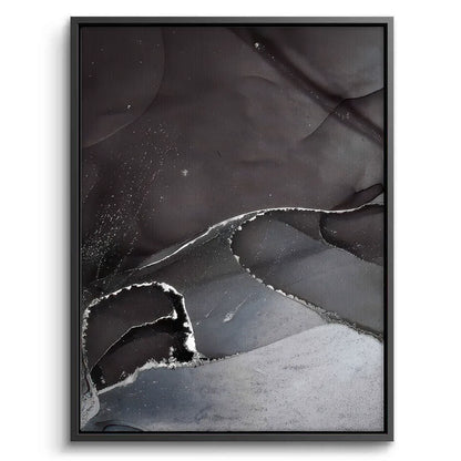 Charcoal Fluid Set of 2 - Canvas