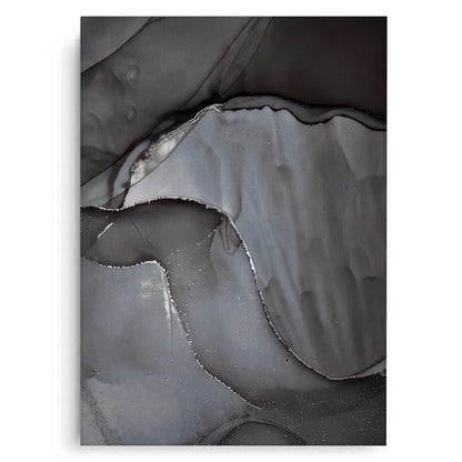 Charcoal Fluid Set of 2 - Canvas