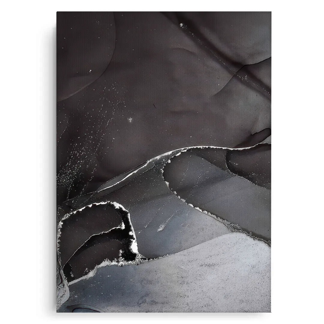 Charcoal Fluid Set of 2 - Canvas - Jasmineart.ae