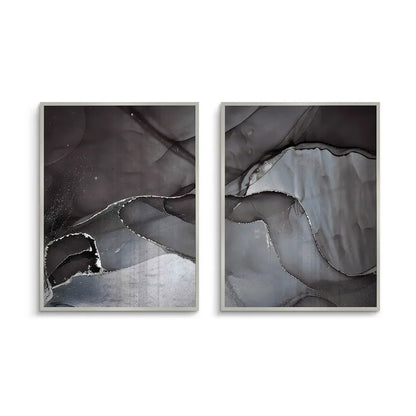 Charcoal Fluid Set of 2 - Fine Art