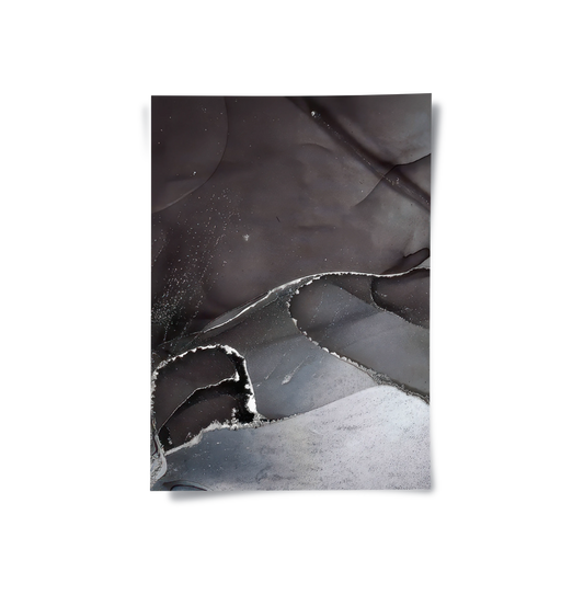 Charcoal Fluid Set of 2 - Poster