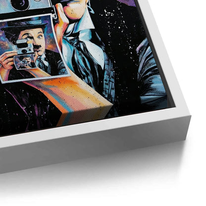 Charlie Chaplin Cosmic Pop Art - Canvas
