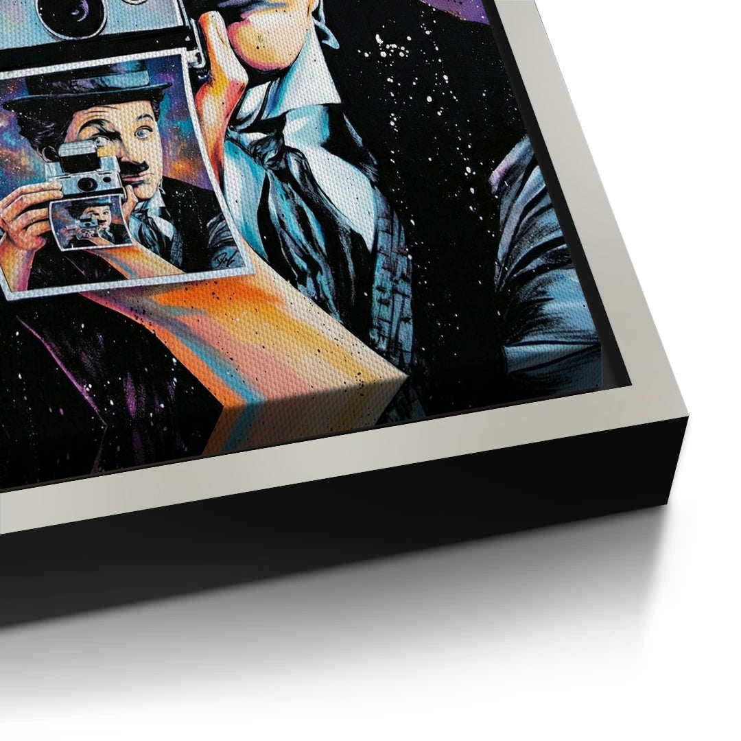 2Charlie Chaplin Cosmic Pop Art - Canvas