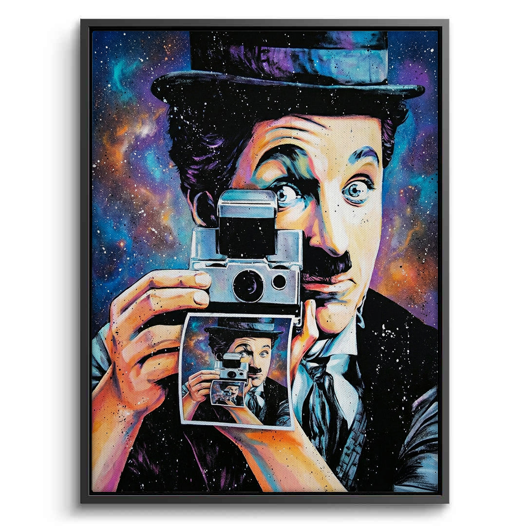 2Charlie Chaplin Cosmic Pop Art - Canvas