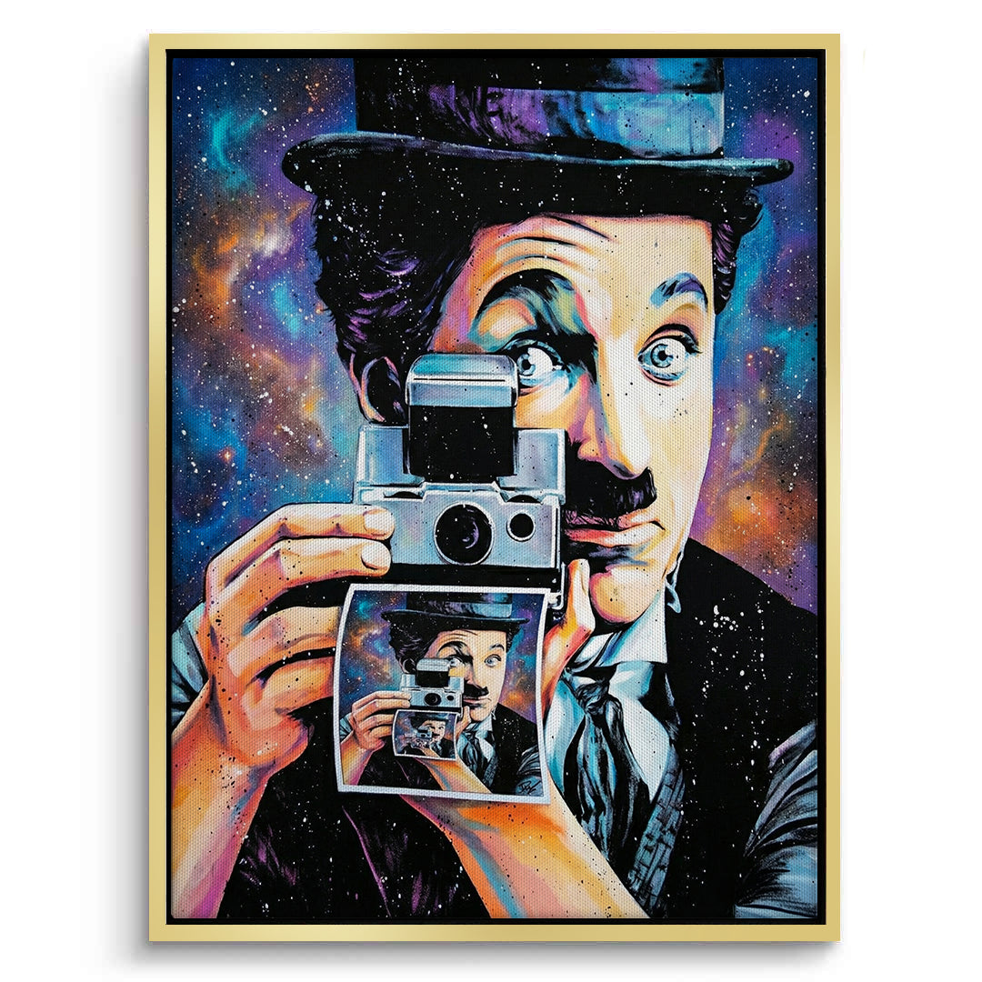 2Charlie Chaplin Cosmic Pop Art - Canvas