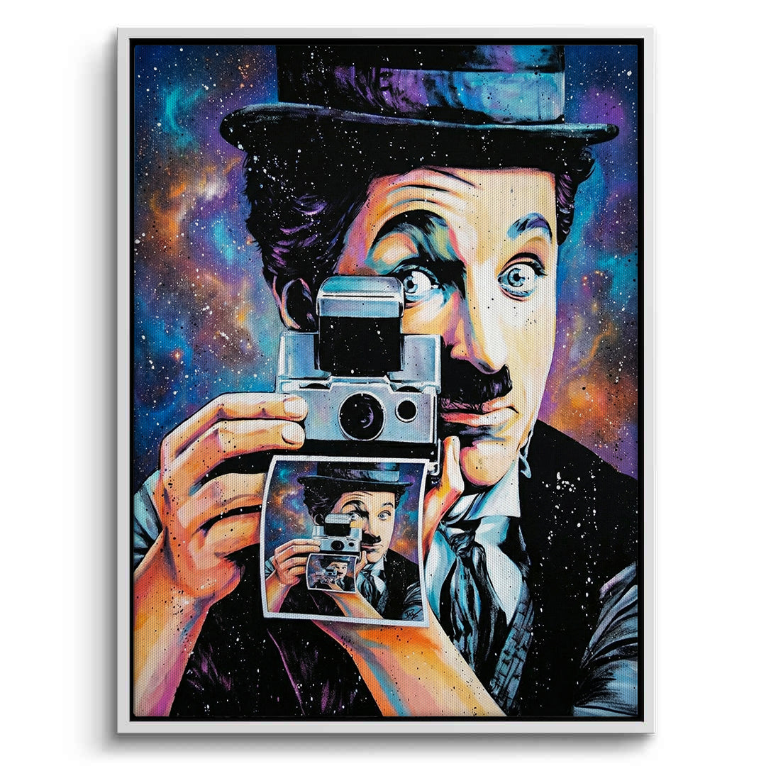 2Charlie Chaplin Cosmic Pop Art - Canvas