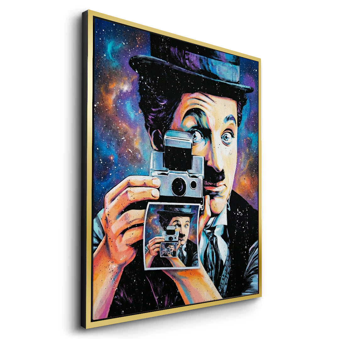 2Charlie Chaplin Cosmic Pop Art - Canvas