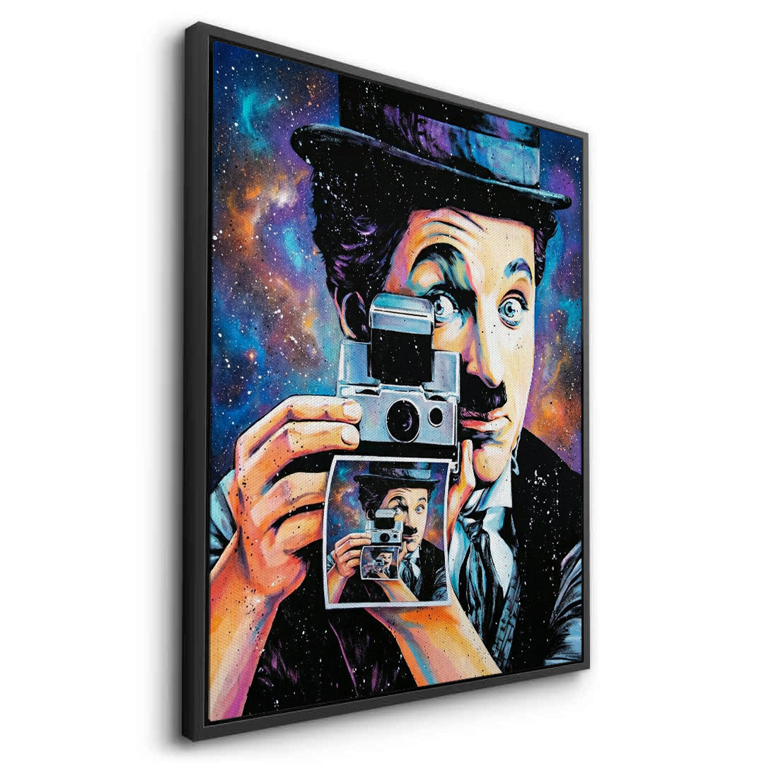 2Charlie Chaplin Cosmic Pop Art - Canvas