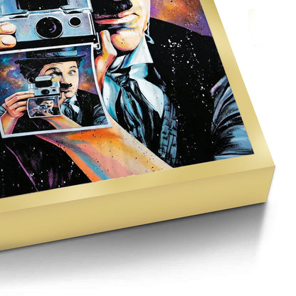 Charlie Chaplin Cosmic Pop Art - Fine Art