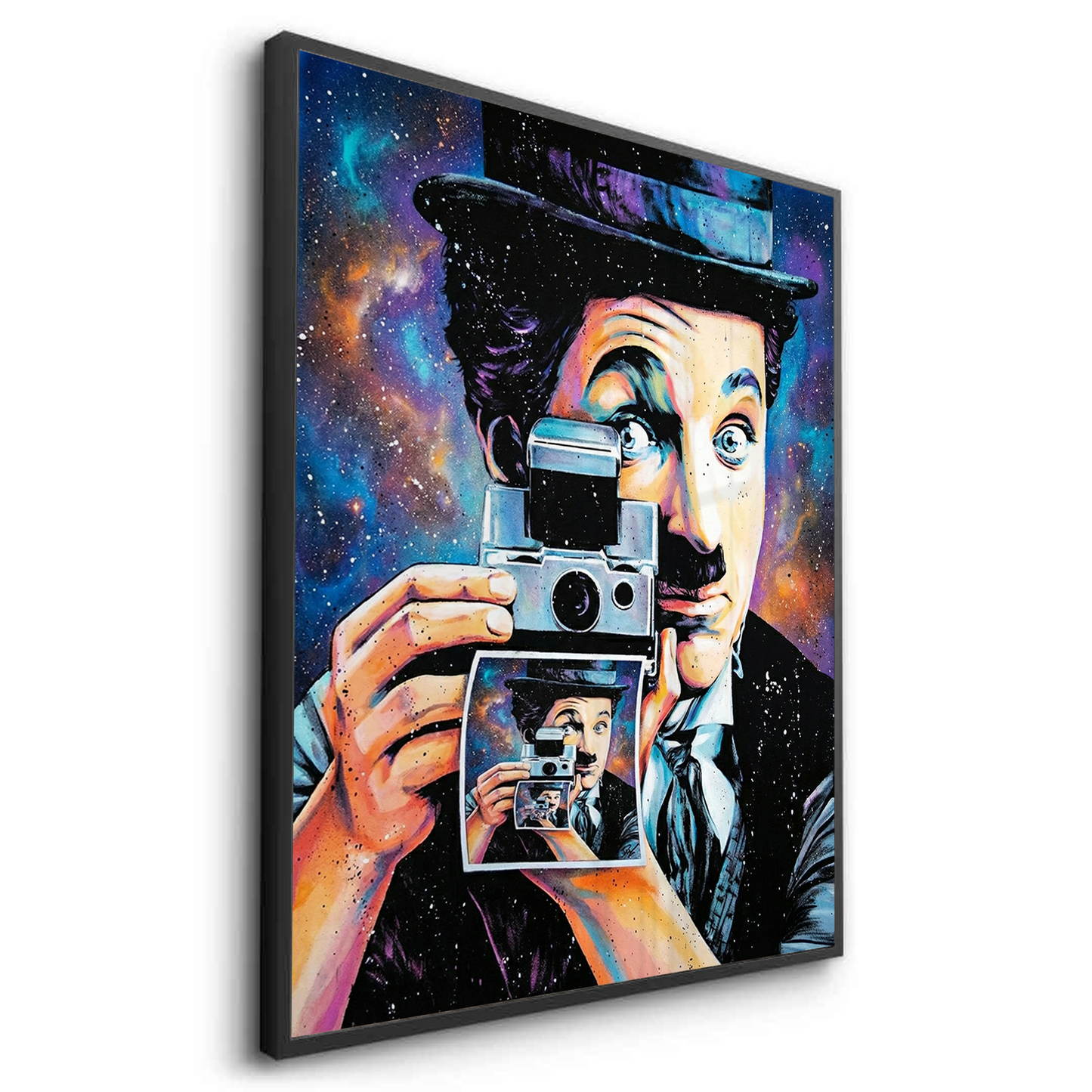 2Charlie Chaplin Cosmic Pop Art - Fine Art