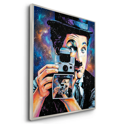 Charlie Chaplin Cosmic Pop Art - Fine Art