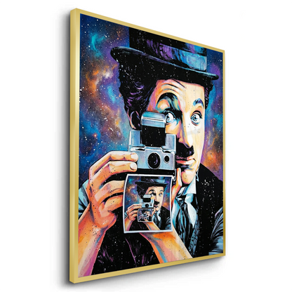 Charlie Chaplin Cosmic Pop Art - Fine Art
