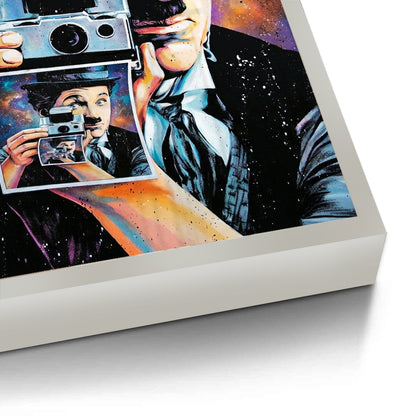 Charlie Chaplin Cosmic Pop Art - Fine Art