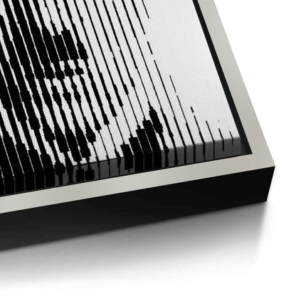 Charlie Chaplin Glitch Art - Canvas