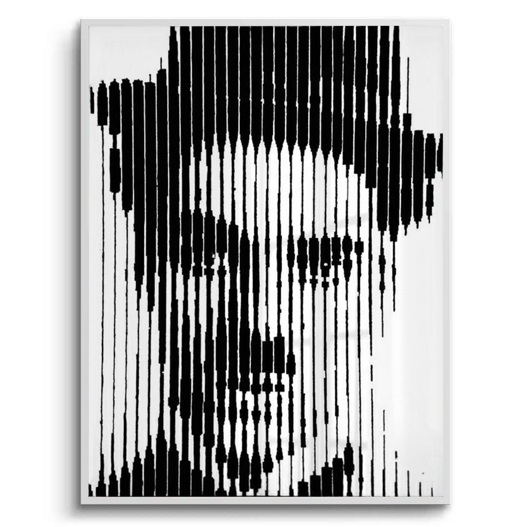 2Charlie Chaplin Glitch Art - Fine Art