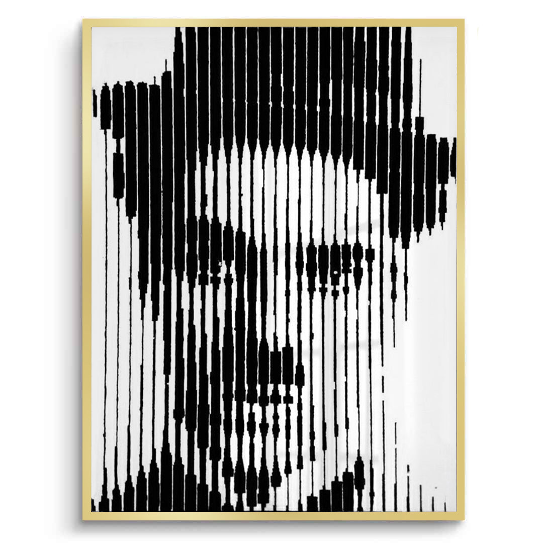 2Charlie Chaplin Glitch Art - Fine Art