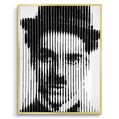 Charlie Chaplin Glitch Art - Fine Art