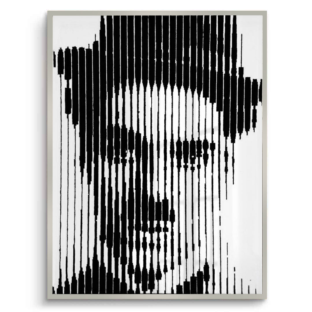 2Charlie Chaplin Glitch Art - Fine Art