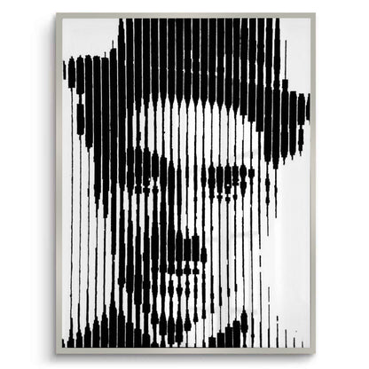 Charlie Chaplin Glitch Art - Fine Art