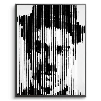 Charlie Chaplin Glitch Art - Fine Art