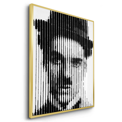 Charlie Chaplin Glitch Art - Fine Art