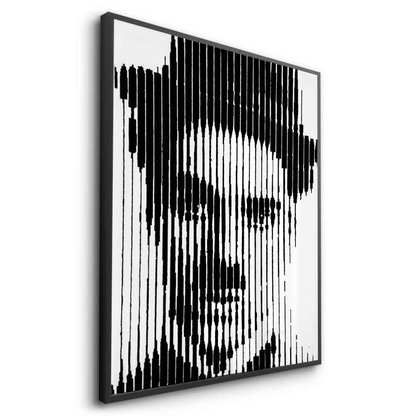 Charlie Chaplin Glitch Art - Fine Art