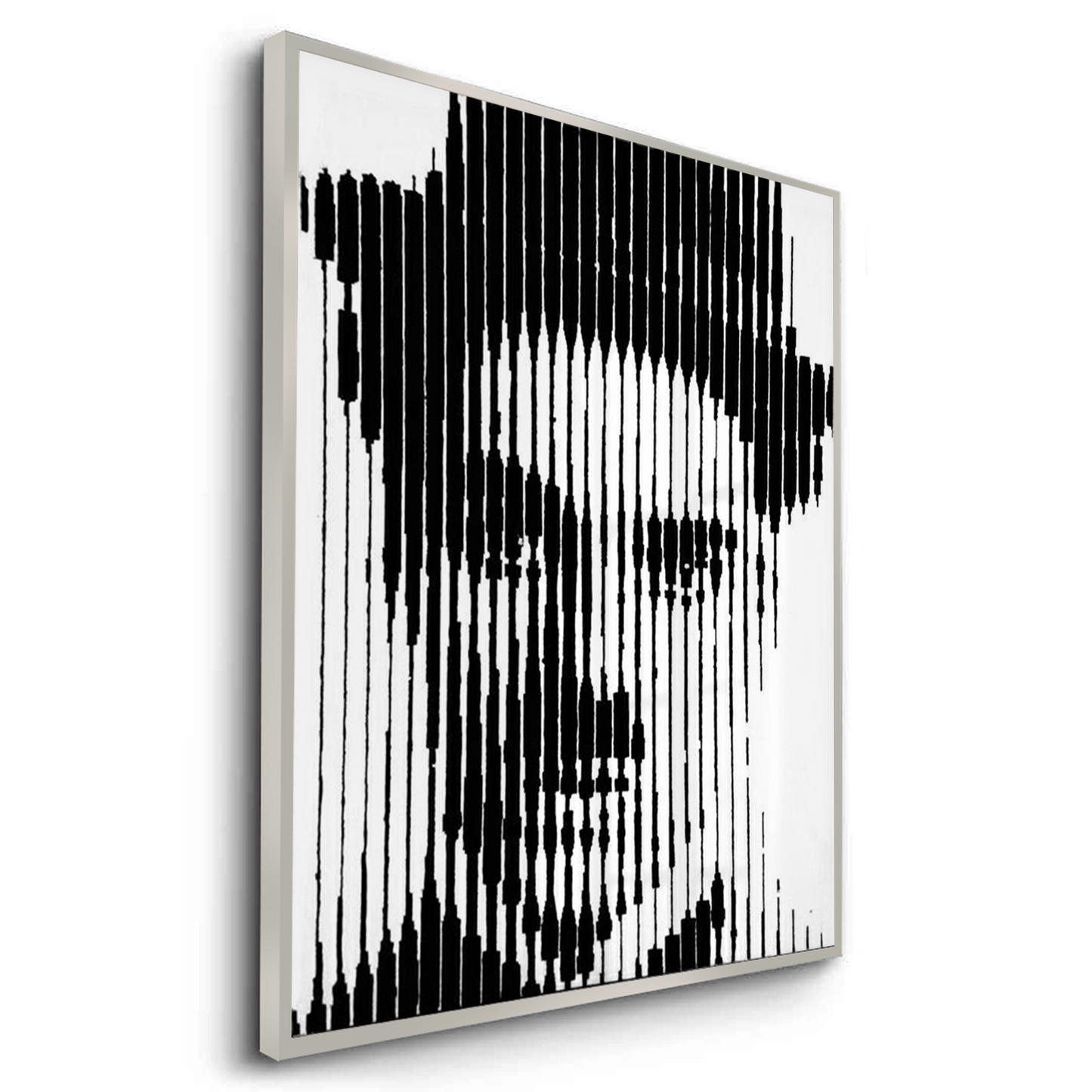2Charlie Chaplin Glitch Art - Fine Art