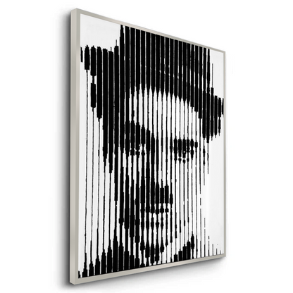 Charlie Chaplin Glitch Art - Fine Art