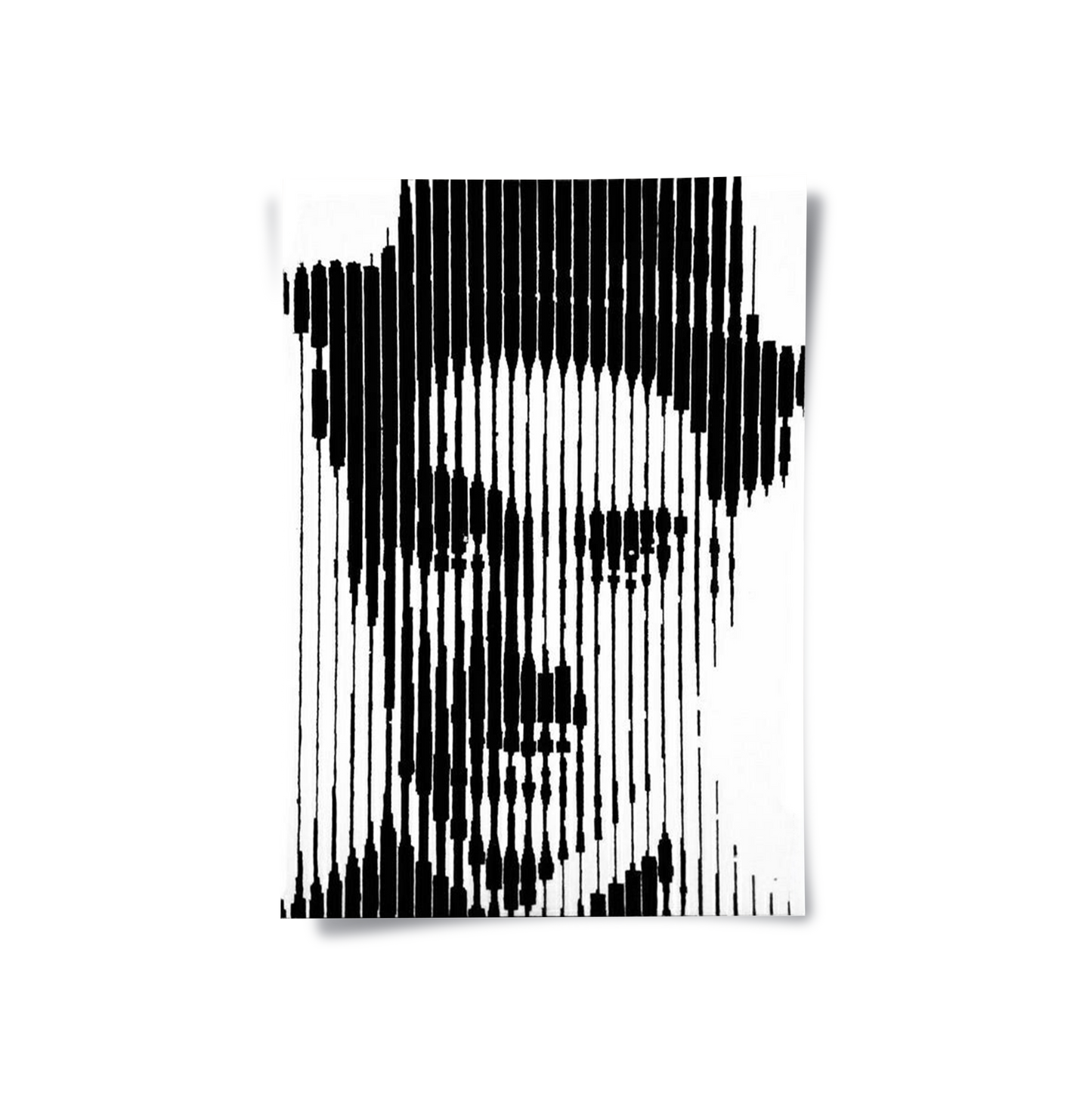 2Charlie Chaplin Glitch Art - Poster