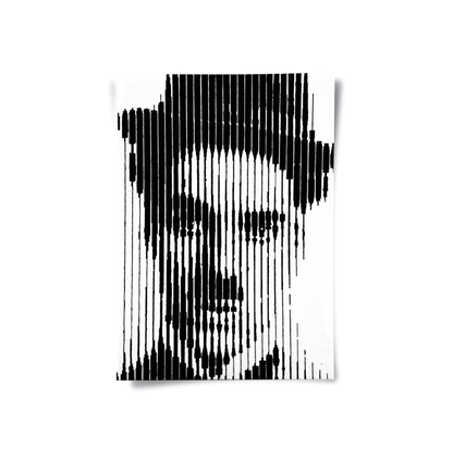 Charlie Chaplin Glitch Art - Poster