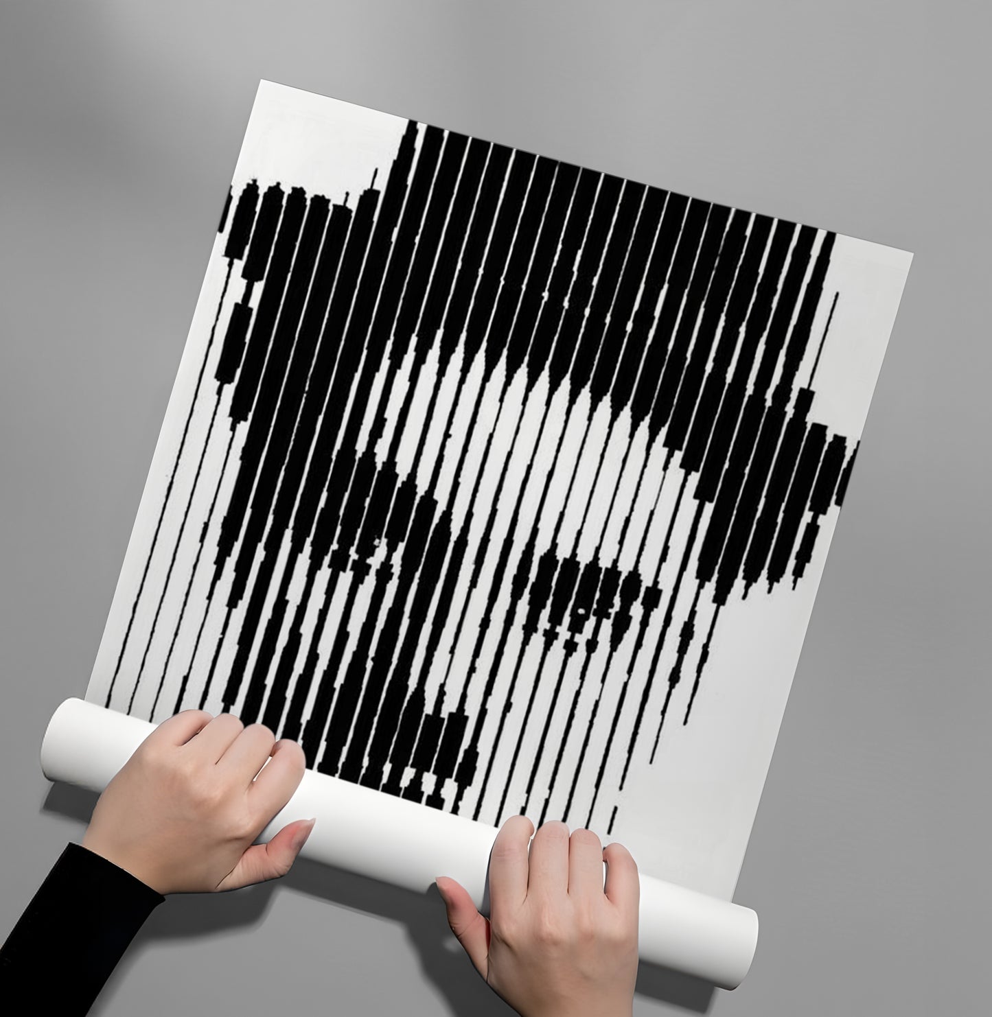 2Charlie Chaplin Glitch Art - Poster