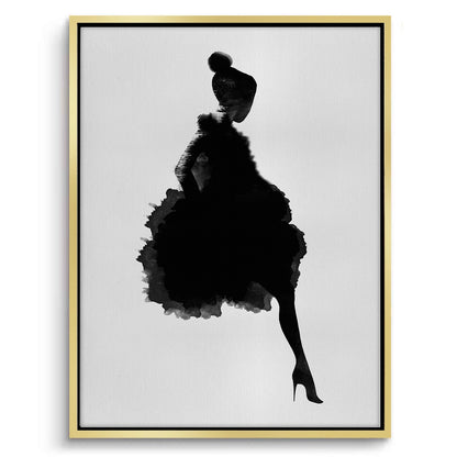 Chic Watercolor Fashion - Canvas