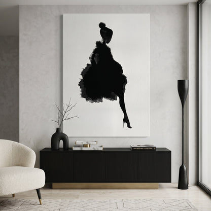 Chic Watercolor Fashion - Canvas