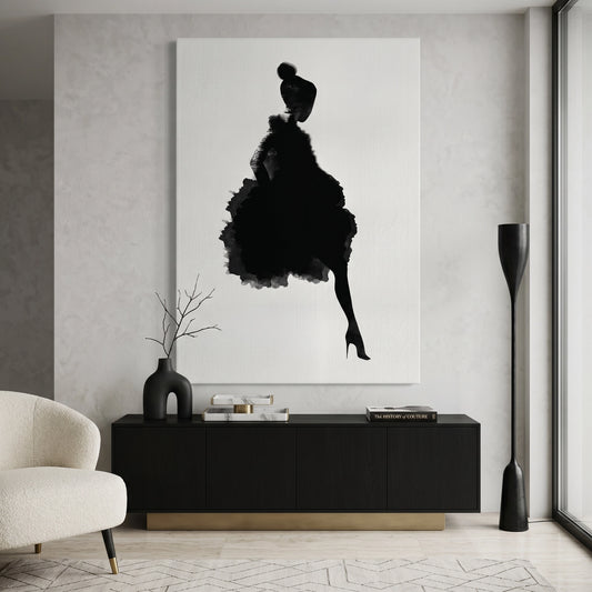 Chic Watercolor Fashion - Canvas