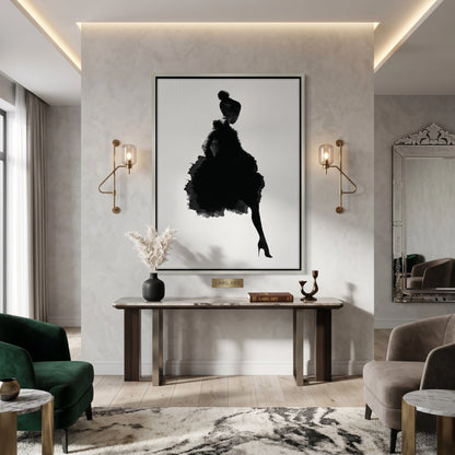 Chic Watercolor Fashion - Canvas