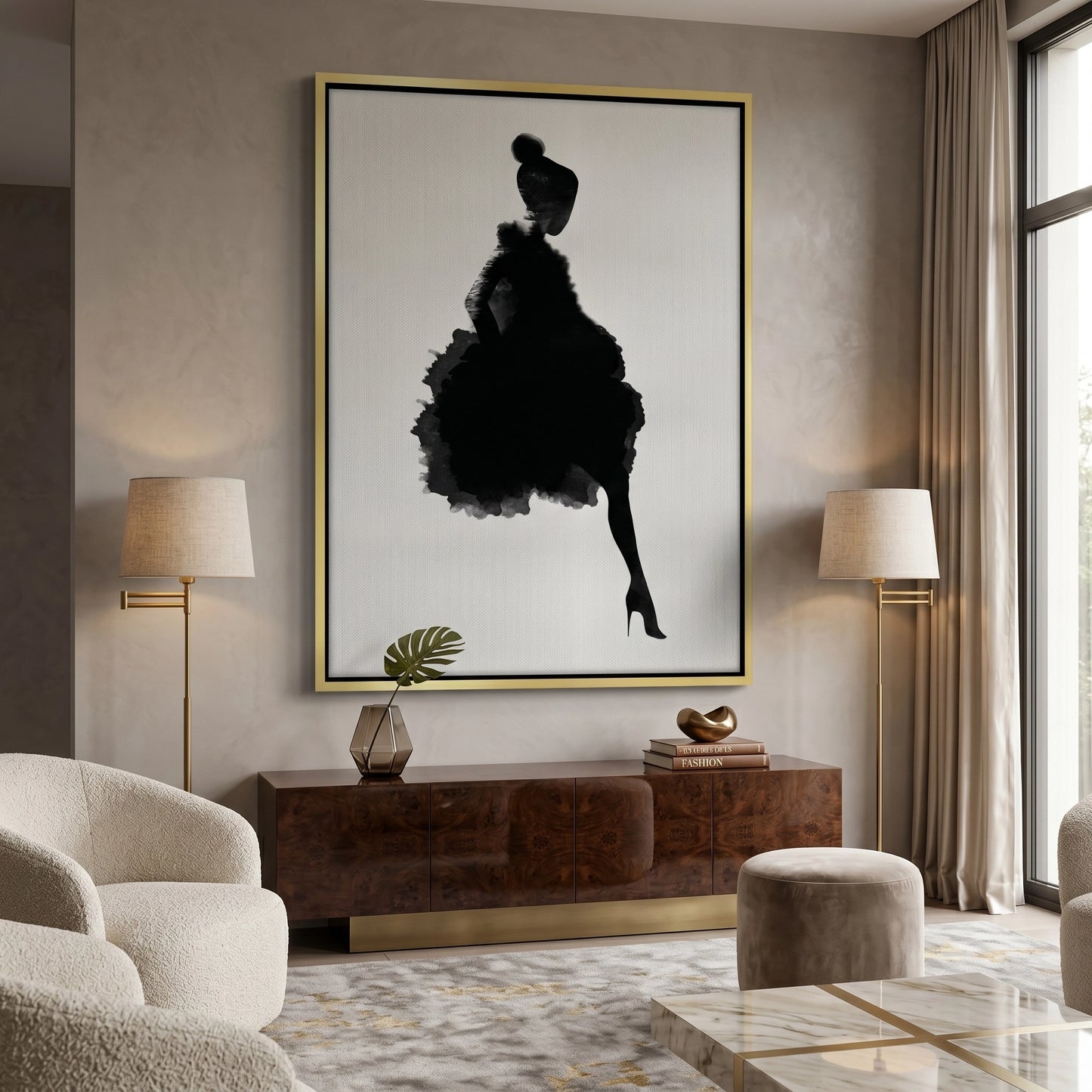 2Chic Watercolor Fashion - Canvas