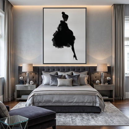 Chic Watercolor Fashion - Canvas