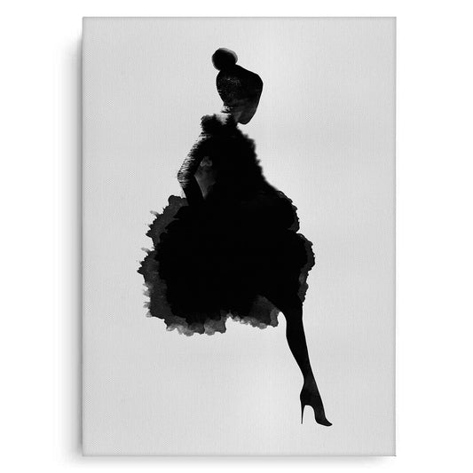 Chic Watercolor Fashion - Canvas