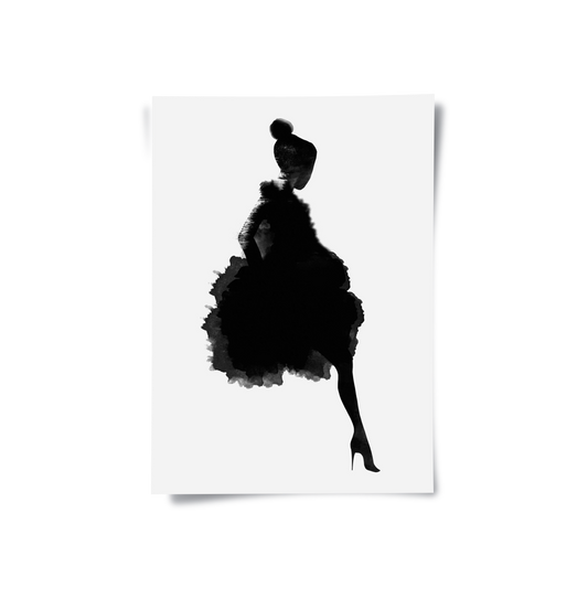 Chic Watercolor Fashion - Poster