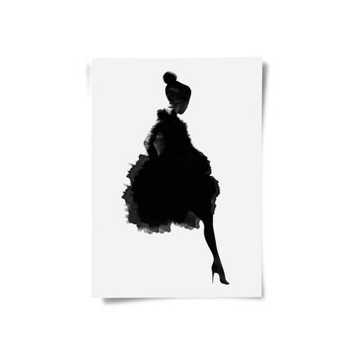 Chic Watercolor Fashion - Poster